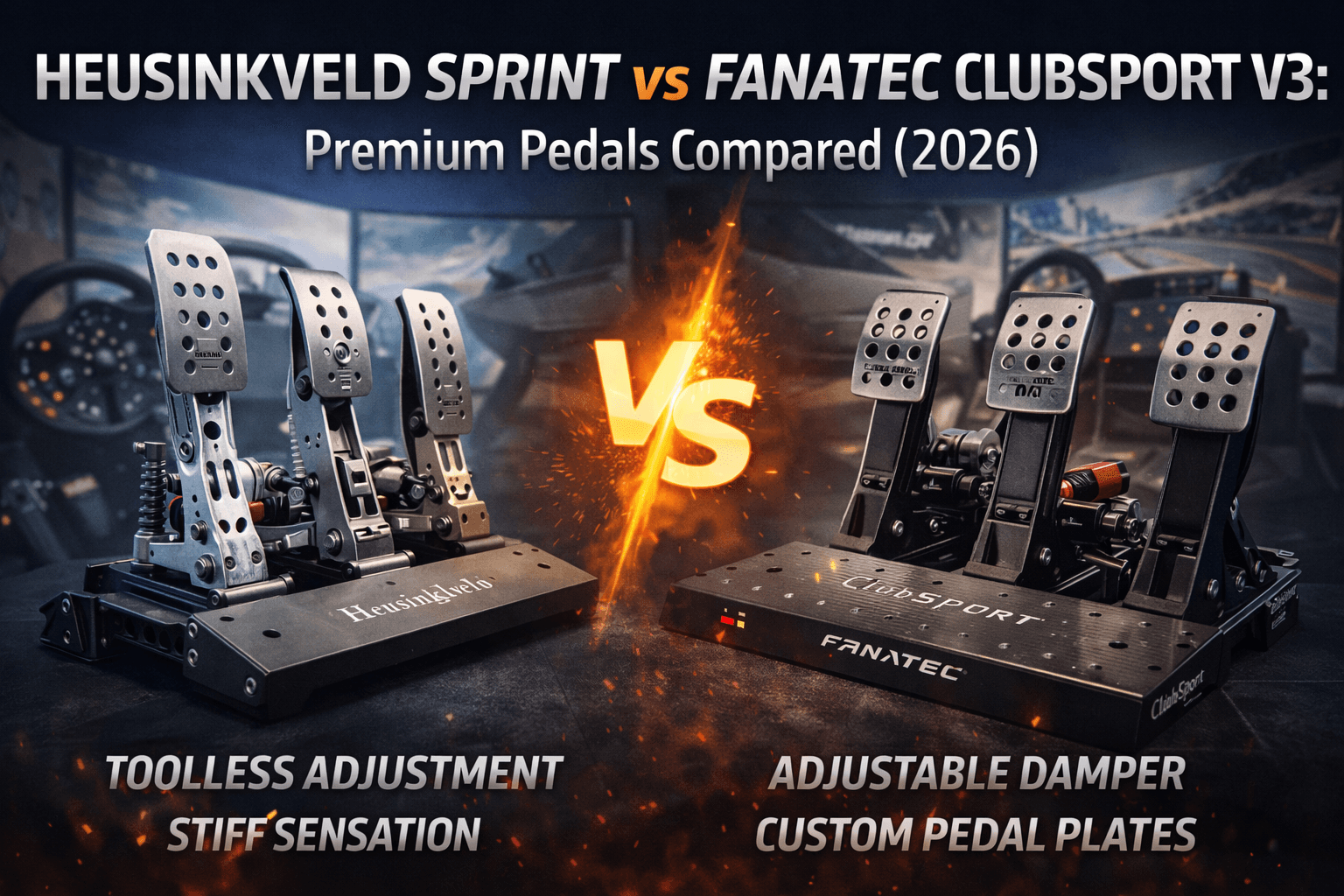 Heusinkveld Sprint vs Fanatec ClubSport V3: Premium Pedals Compared (2026)