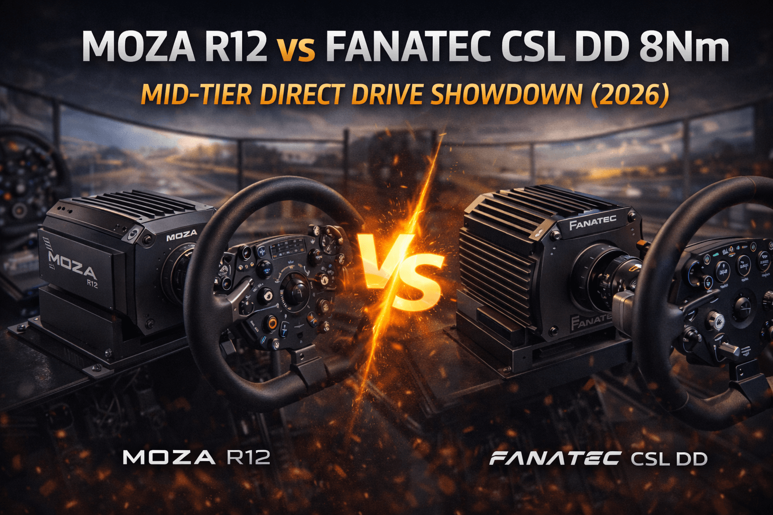 Moza R12 vs Fanatec CSL DD 8Nm: Mid-Tier Direct Drive Showdown (2026)