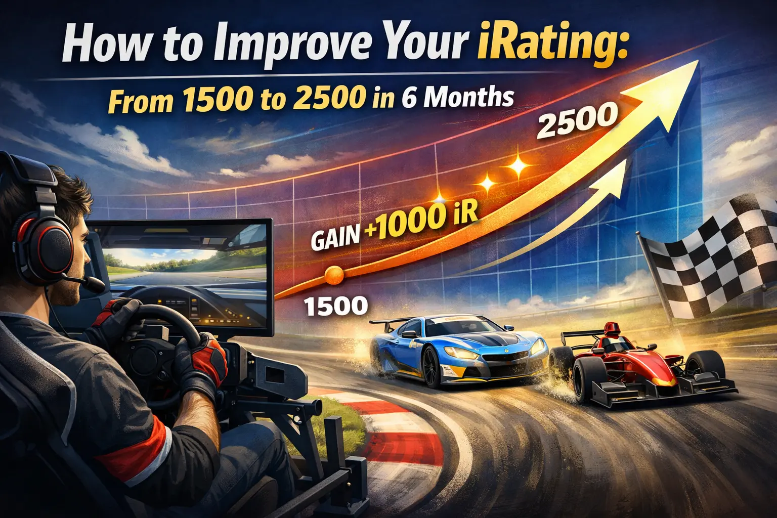 How to Improve Your iRating: From 1500 to 2500 in 6 Months