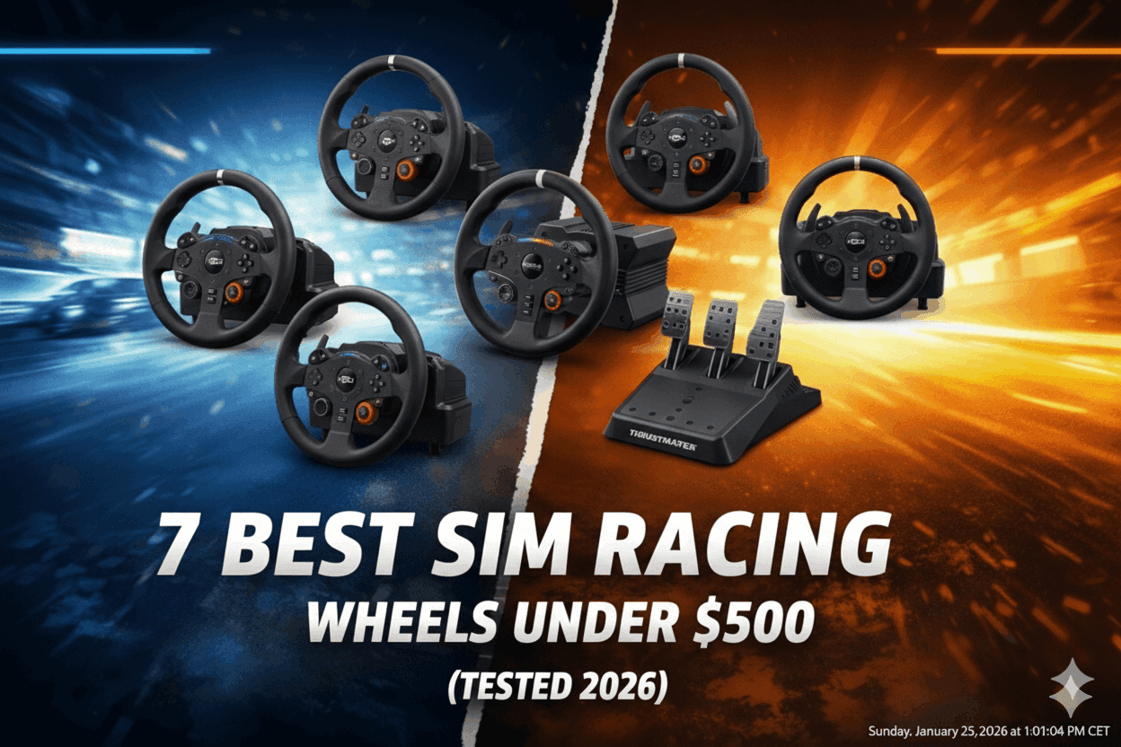 7 Best Sim Racing Wheels Under $500 (Tested 2026)