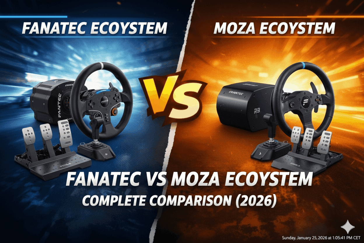 Fanatec vs Moza Ecosystem: Complete Comparison (2026)