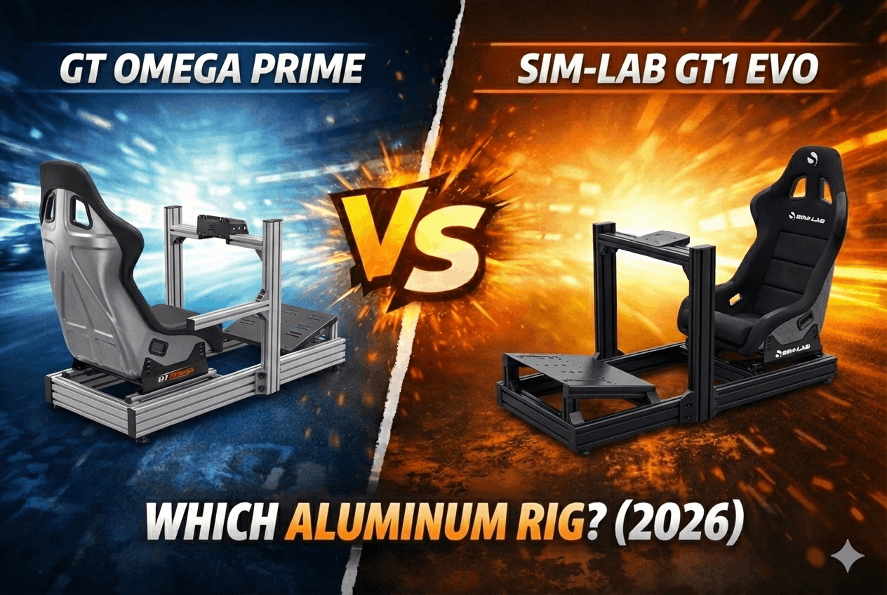 GT Omega PRIME vs Sim-Lab GT1 Evo: Which Aluminum Rig ? (2026)